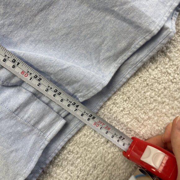 H&M Men's Regular Fit Oxford Button Down Shirt Light Baby Blue Sz XXL Preppy - Picture 9 of 14